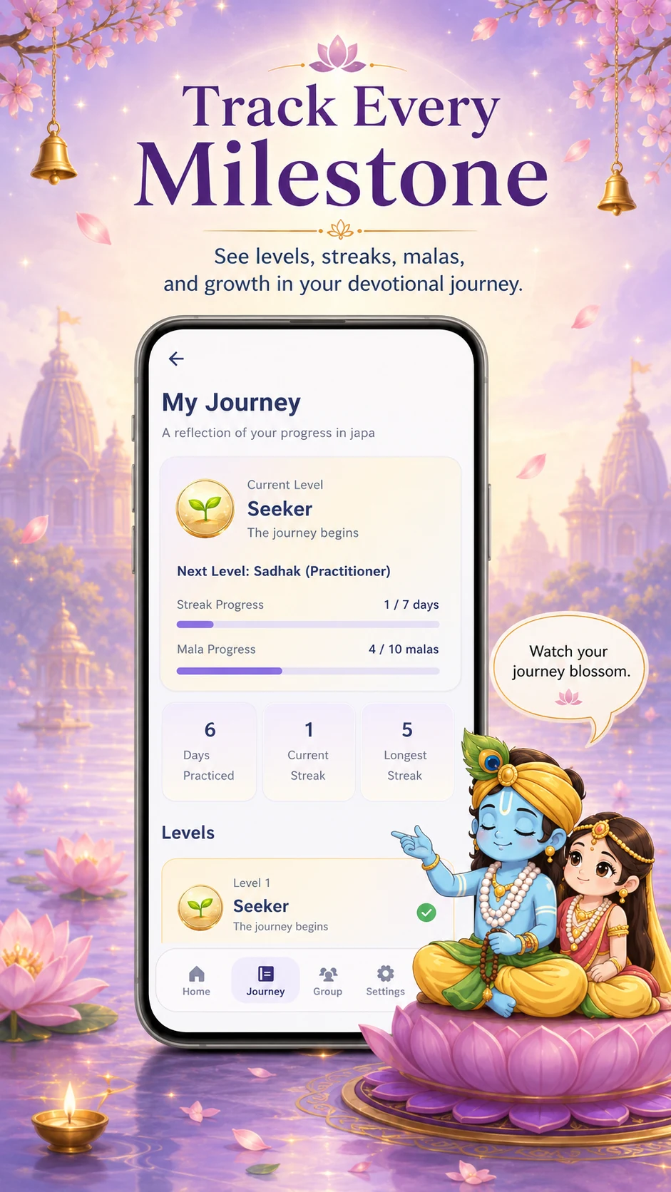 Radha Naam Jap Counter: Sadhna screenshot