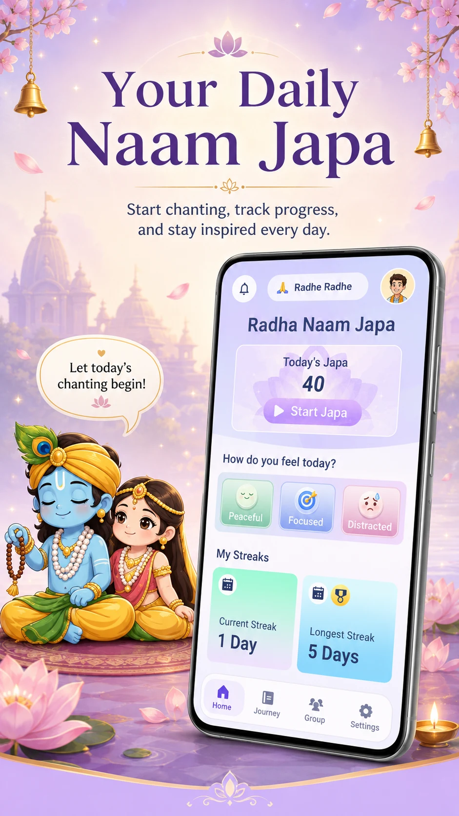 Radha Naam Jap Counter: Sadhna screenshot